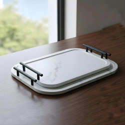 Wooden Tray Set 2 Pcs